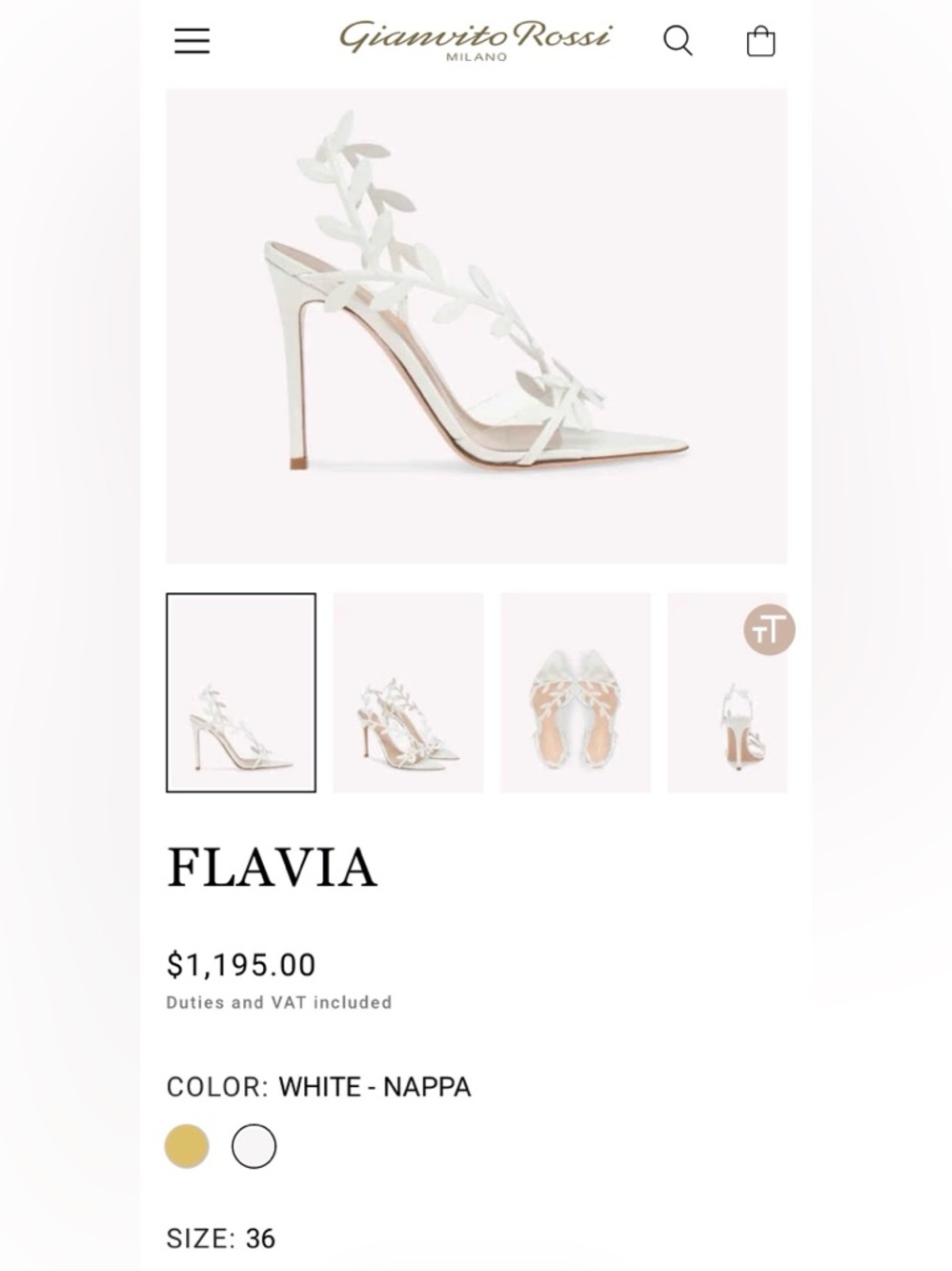 Like New Worn Once - Flavia 105mm Gianvito Rossi - Perfect Wedding Shoe - Picture 7 of 7